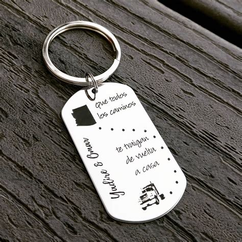 Trucker Keychain Truck Driver Keychain Truckers Wife - Etsy