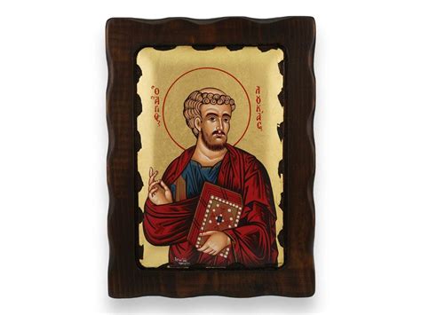 Saint Luke Icon Gold Leaf Orthodox Icon Byzantine Art Christian Artwork ...