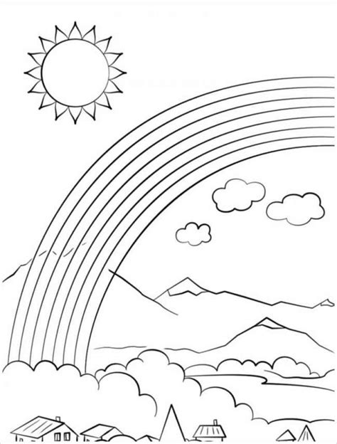 Collection Of Rainbow Coloring Pictures To Help Children Discover