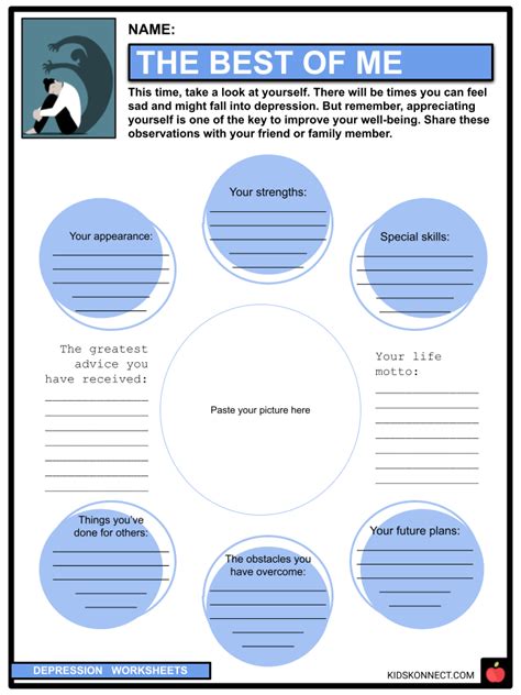 Free Printable Worksheets On Depression FREE Printable Hub