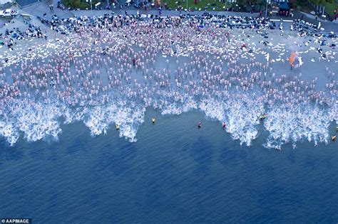 Thousands Of Naked Swimmers Brave Near Freezing Waters At The Crack Of