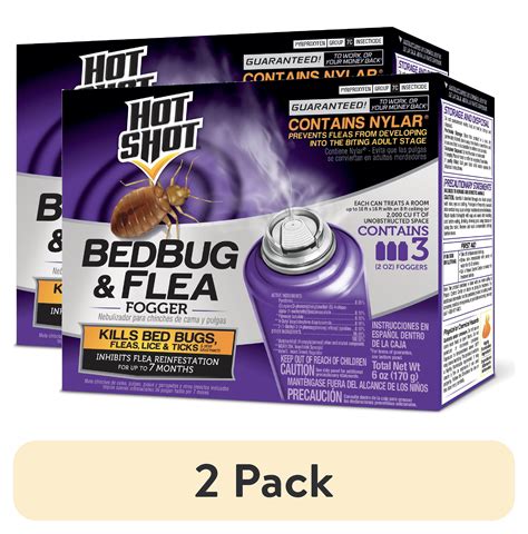 Pack Hot Shot Bedbug And Flea Fogger With Nylar Ounces Count