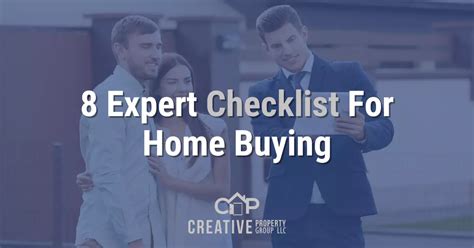 8 Expert Checklist For Buying A Home