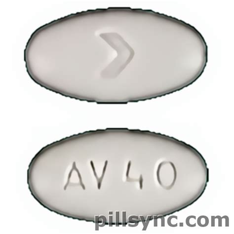 oval white logo AV40 - Canada atorvastatin 40 mg Pill Images