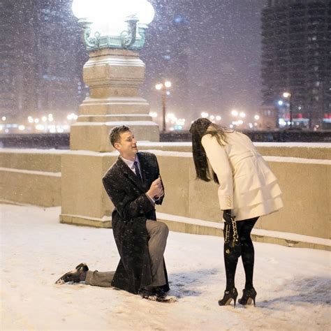 A True Man Is Not Afraid Of Going Down On One Knee When It Is Snowing