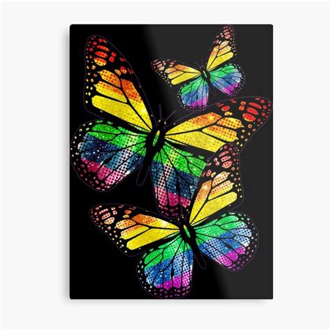 L Mina Met Lica Mariposas Monarca Y Bandera Del Arco Iris Del Orgullo Gay Conciencia Lgbt