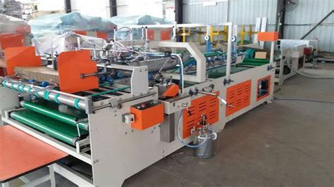 Semi Automatic Corrugated Carton Folding Gluing Machine Corrugated