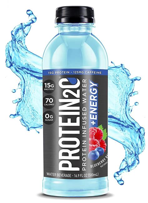 Protein2o 15g Whey Protein Infused Water Plus Energy Variety Pack 169 Oz Bottle 12 Count