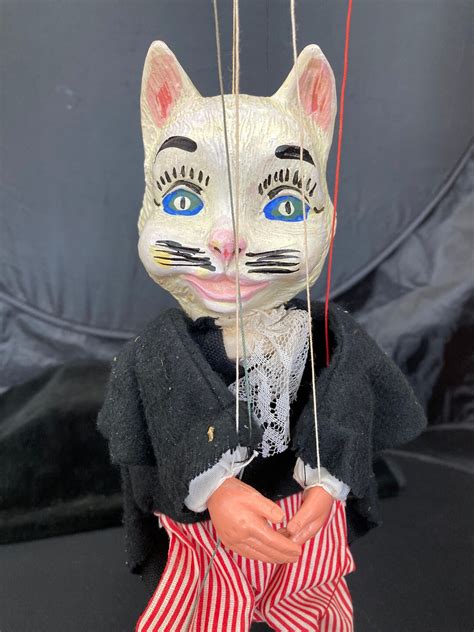 RARE Barnsbury Puppets Pussy Cat Marionette England With Original Named Box Etsy