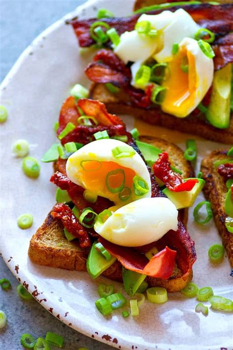 Soft Boiled Egg And Bacon Avocado Toast