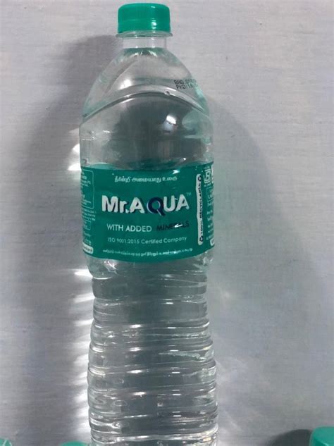 Mr Aqua Transparent Ltr Mineral Water Bottle Packaging Type Boxes