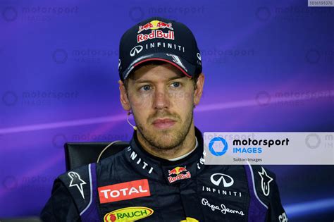 Third Placed Sebastian Vettel GER Red Bull Racing In The Post Race