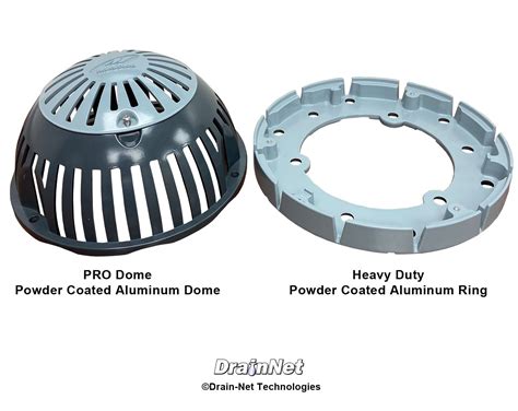 PRO Dome 10 Cast Aluminum Dome Strainer With Easy Clean Out Drain Net