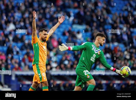 Barcelona Jan Borja Iglesias In Action At The Laliga Match