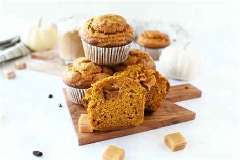 Jumbo Pumpkin Muffins With Caramel Savvy Saving Couple