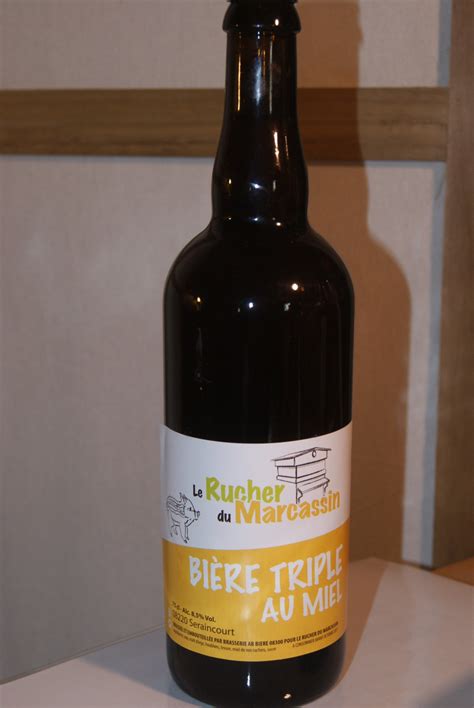 Bière triple au miel 75cl 75 cl Le Rucher Du Marcassin Locavor fr