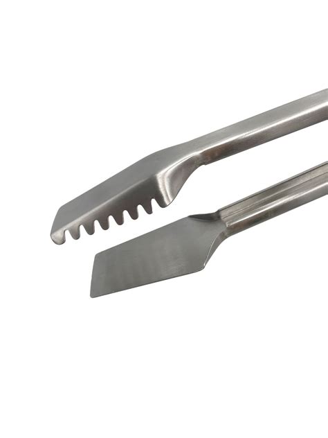 Grillfürst Premium Edelstahl Grillzange mit Spatelkopf