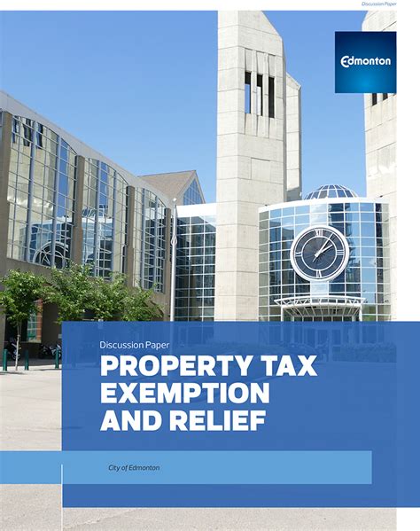 Tax Exemptions And Relief City Of Edmonton