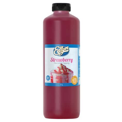 Edlyn Strawberry Flavoured Topping 1lt