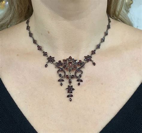 Vintage Garnet Necklace