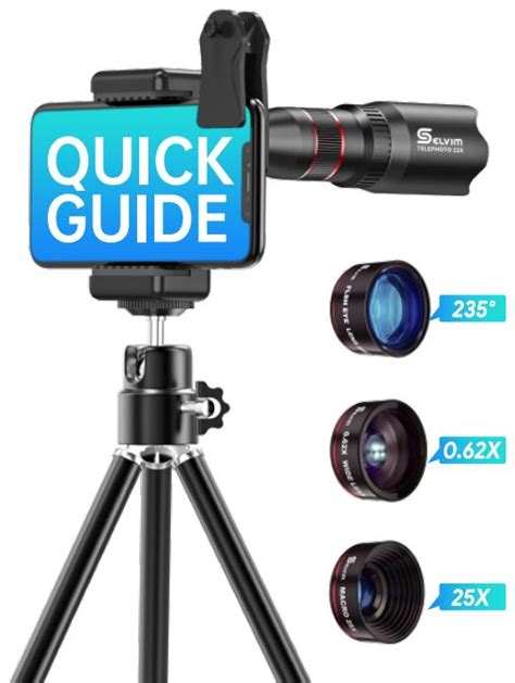 Selvim In Phone Lens Kits User Guide