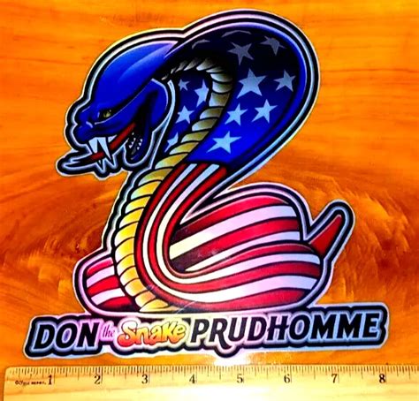 DON &THE SNAKE& Prudhomme Large 8" SNAKE Die Cut NHRA HOLOGRAPHIC Sticker $20.25 - PicClick CA