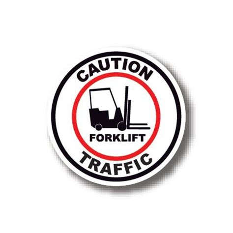 Shop Ergomat Durastripe Circle Sign Caution Forklift Traffic 30 5cm