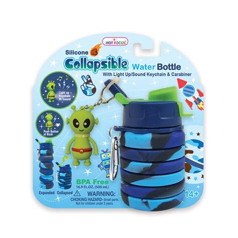 Camo Collapsible Water Bottle Hot Focus M DE WET PROMOTIONS