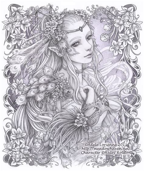 Detailed Coloring Pages For Adults Printable Fantasy Coloring Home