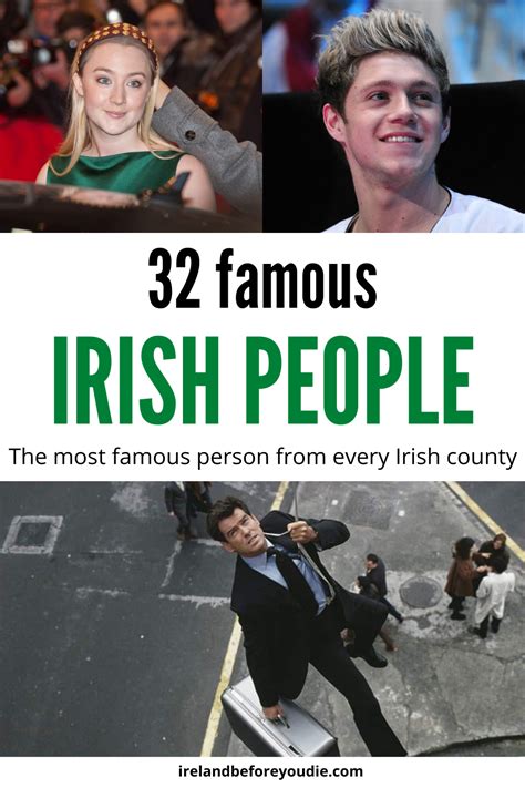 Who’s your county’s claim to fame? Here are 32 famous Irish people, one ...