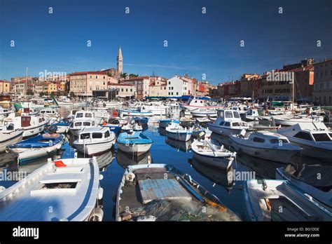 Rovinj Harbour Istria Croatia Stock Photo Alamy