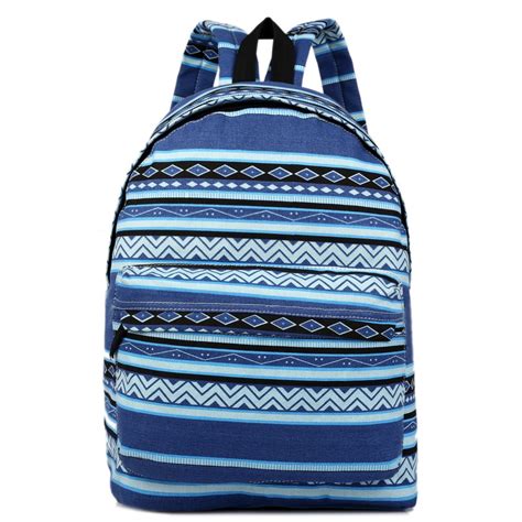 E1401az Miss Lulu Large Backpack Aztec Blue