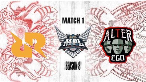 RRQ KENA BANTAI SAMA ALTER EGO RRQ VS AE MATCH 1 MPL S8 INDONESIA