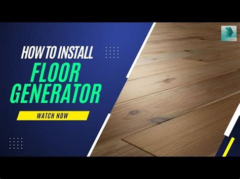 How To Install Floor Generator Plugin Floor Generator Use Ds Max