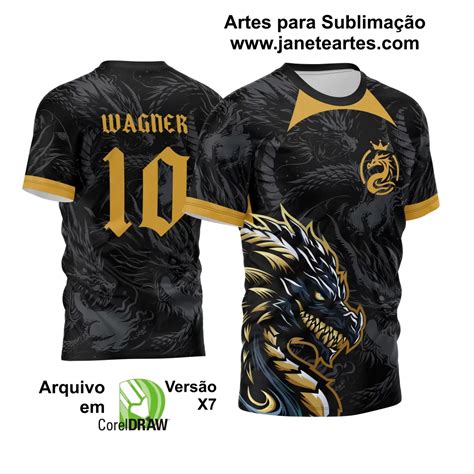 Arte Vetor Camisa InterClasse 2024 Dragão Janete Artes