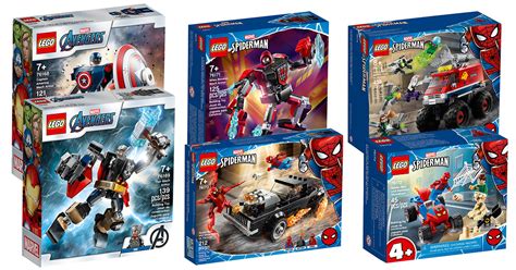 New Marvel 2021 LEGO sets featuring Spider-man, Captain America, Thor ...