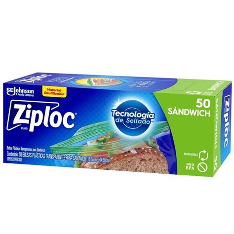 Bolsas Herm Ticas Ziploc Para S Ndwich Pzas Walmart