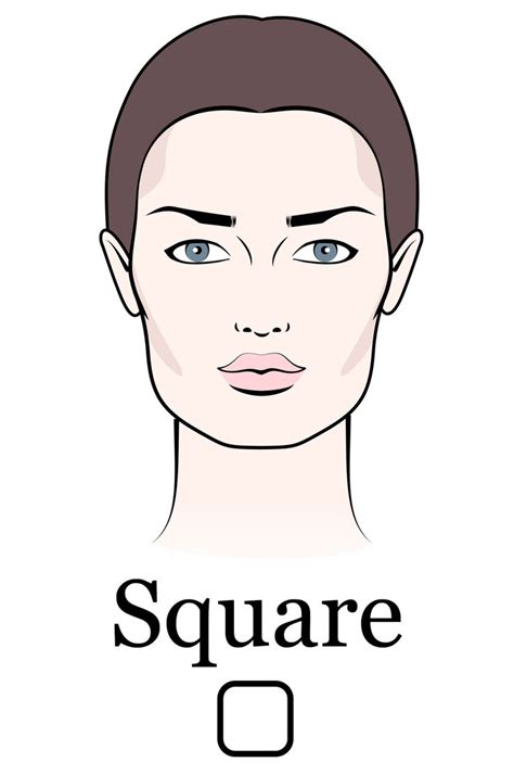 Square Face Shape Oval Face Shapes Square Faces Eye Shapes Square