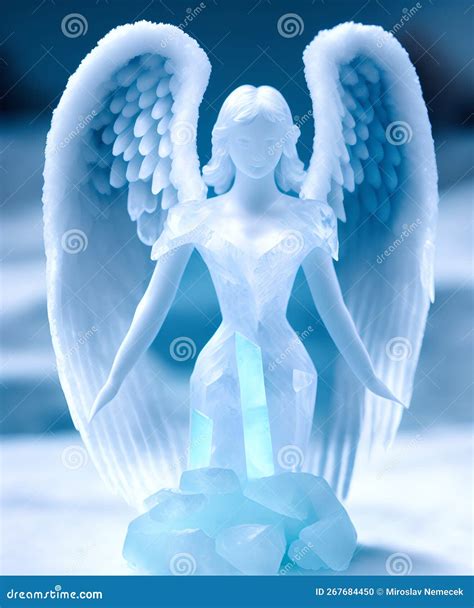 Angel of Ice, Generative AI Illustration Stock Photo - Image of heaven ...