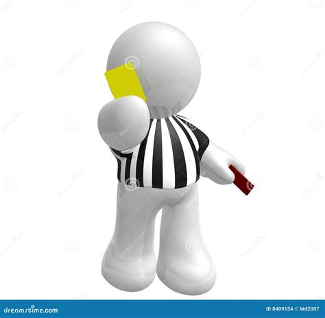 Soccer Referee With Yellow Card Stock Images - Image: 8409154