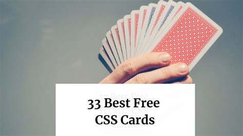 33 Best Free Css Cards To Make More Creative Websites