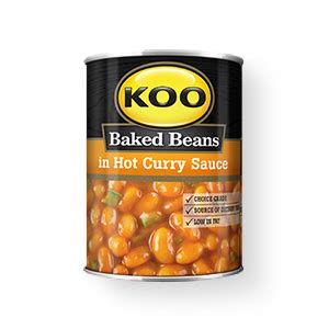 KOO Baked Beans In Hot Curry Sauce