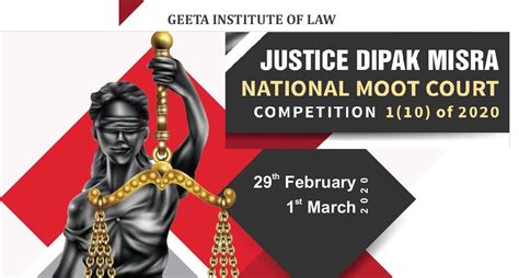 Justice Dipak Misra National Moot Court Competition Of On