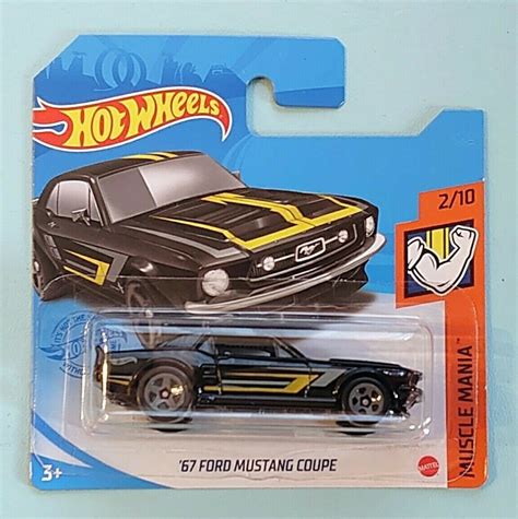 Hot Wheels Ford Mustang Coupe Black HW Muscle Mania Etsy