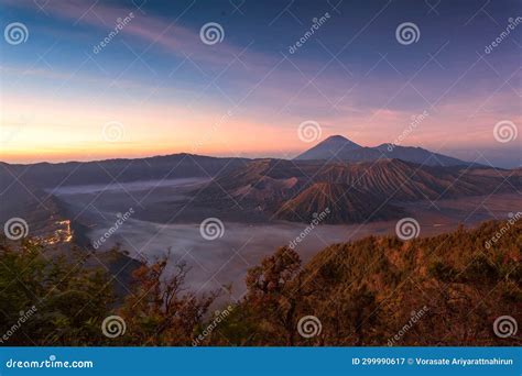 Mount Bromo Volcano during Sunrise Stock Image - Image of weather ...