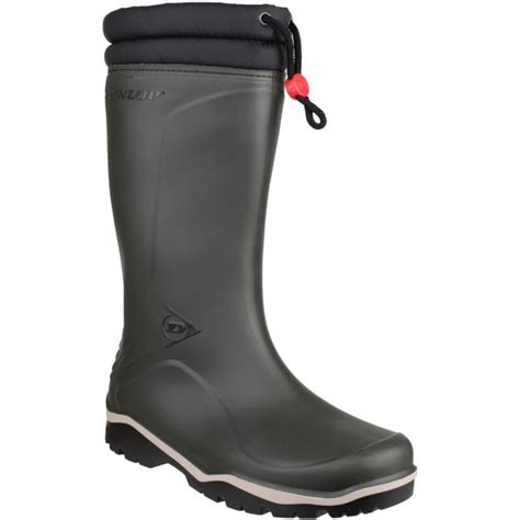 Dunlop Mens Blizzard Fur Lined Insulated Welly Wellington Boots