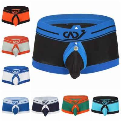 Sexy Men Boxer Briefs Swim Trunk Jockstrap Buckled Pouch Shorts Gay Underwear EBay