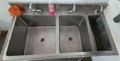 Chrome Stainless Steel Pot Wash Deep Sink U Cross Bracing 3 Sink At Rs 10000 In Mumbai