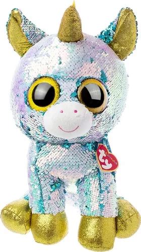 Peluche Reversible Grande Dazzle Unicornio Con Lentejuelas Envío gratis