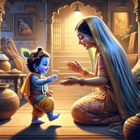 krishna yashoda wallpaper